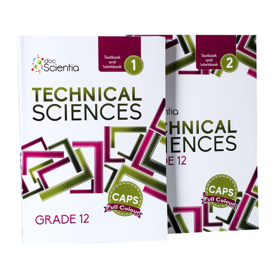 Bundle: Grade 12 Technical Sciences Text and Workbook 1 and 2 Full Colour