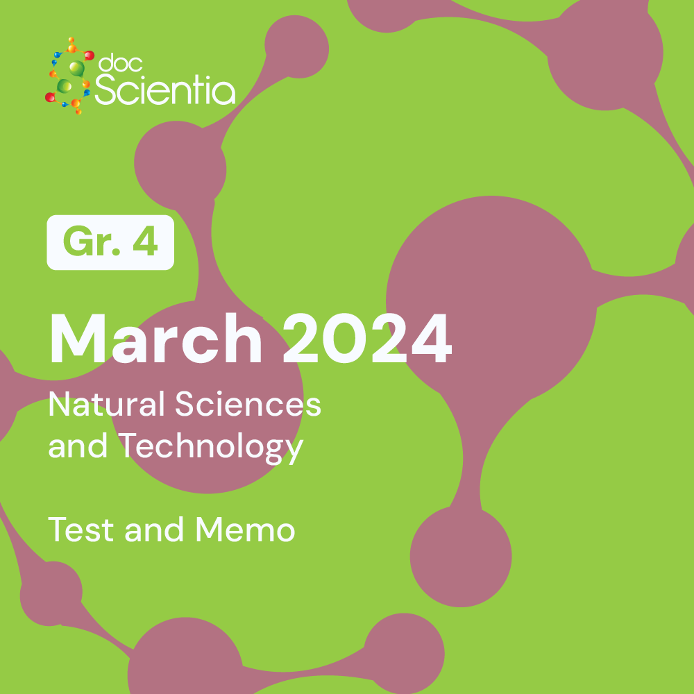 Grade 4 Natural Sciences and Technology March Test and Memo 2024