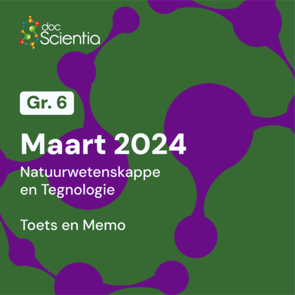 Graad 6 Natuurwetenskappe en Tegnologie Maart Toets en Memo 2024