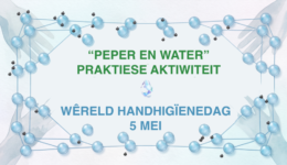 Practise activiteit vir Wêreld Handhigїenedag – 5 Mei met peper en water