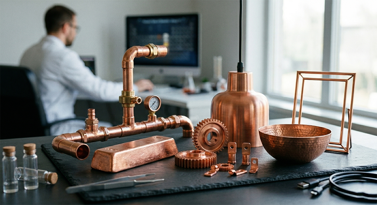 Image of copper objects - uses of copper