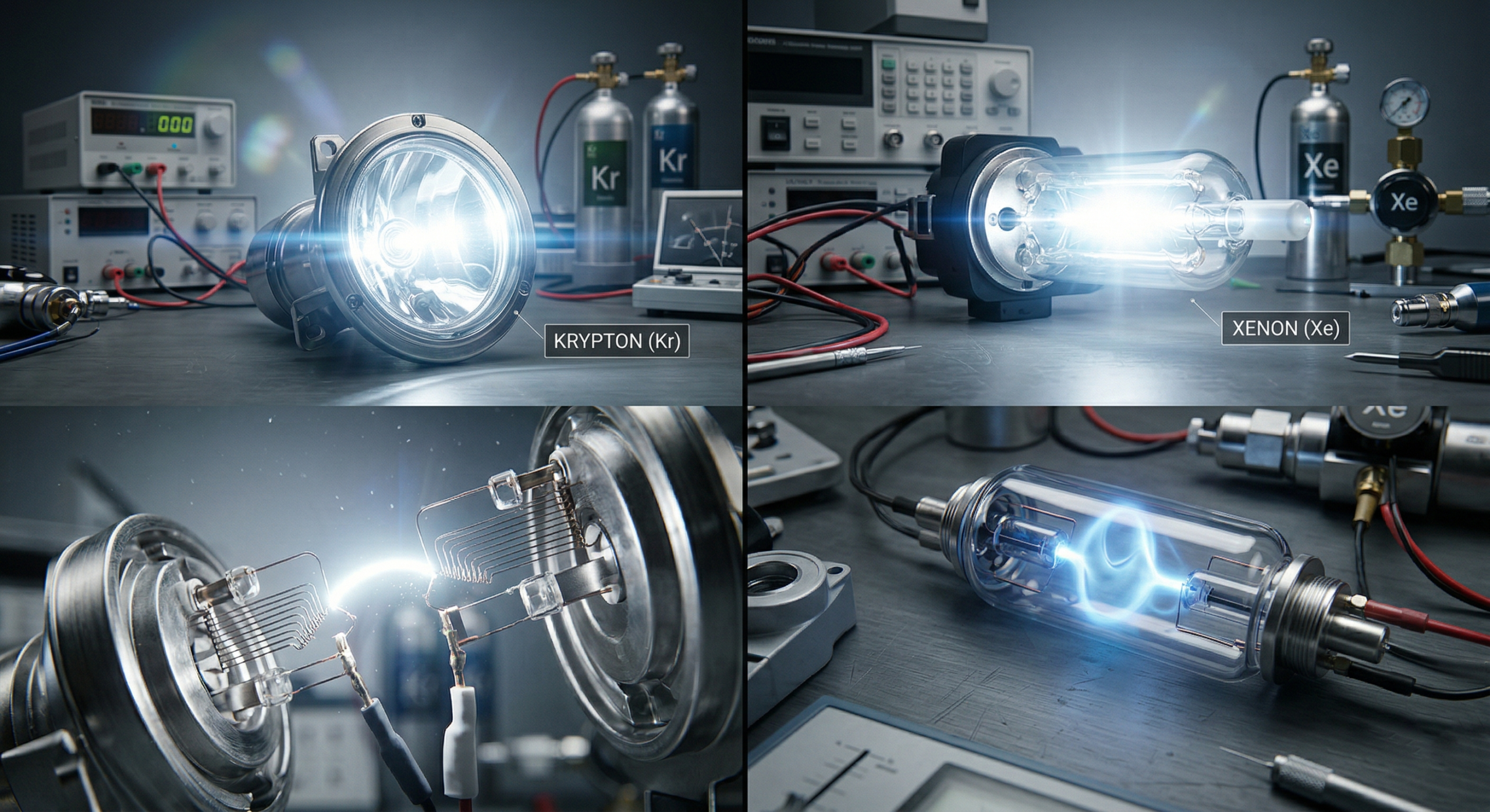 Image showing uses of Kryton and xenon